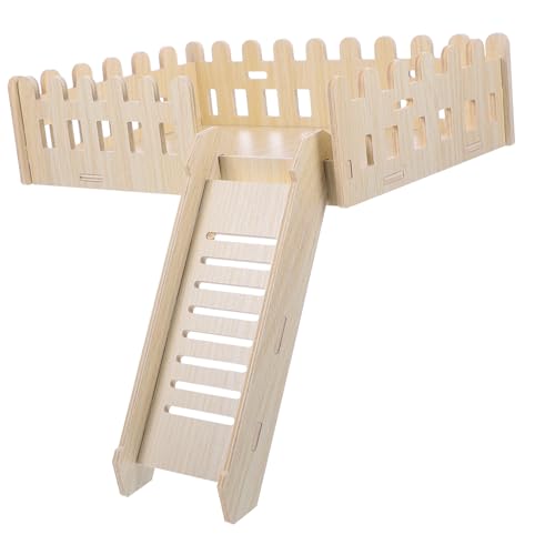 KOMBIUDA Hamster Plattform aus Massivem Holz mit Kletterleiter Beißfestes Kletterspielzeug für Hamster und Meerschweinchen Stabile Nagetier Plattform für Käfig Fördert Bewegung und Ruhe KOMBIUDA Hamster Plattform aus Massivem Holz mit Kletterleiter Beißfestes Kletterspielzeug für Hamster und Meerschweinchen Stabile Nagetier Plattform für Käfig Fördert Bewegung und Ruhe von KOMBIUDA