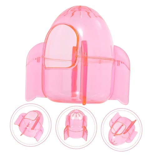 KOMBIUDA Hamster Sandbad Box Transparent Kunststoff Kleintier Badebox mit Vertieften Rändern für Mehr Sand Hamsterzubehör Für Zwerghamster und Kleine Haustiere Einfach Zu Farbe von KOMBIUDA