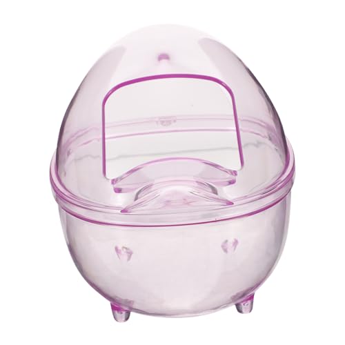 KOMBIUDA Hamster Sandbad Box Transparent Sandbad für Kleintiere Sandtoilette für Hamster Meerschweinchen Nager Badewanne Kleintiergehege Zubehör von KOMBIUDA