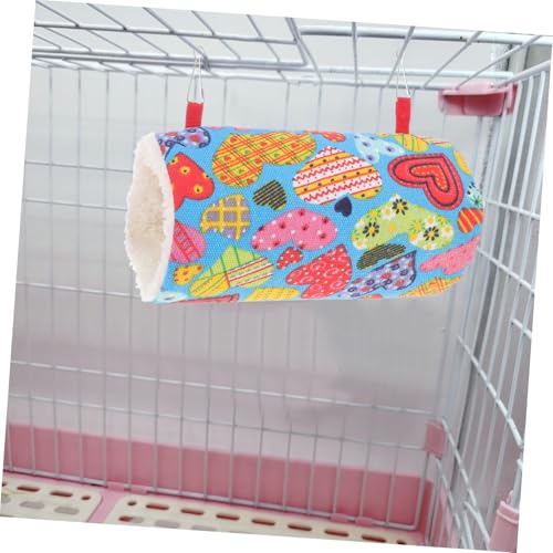 KOMBIUDA Hamster Tunnel Kuscheltunnel aus Plüsch Langlebiges Haustier mit Hängematte Sicherer Rückzugsort für Hamster Meerschweinchen Frettchen und Igel für Käfig und Zuhause von KOMBIUDA