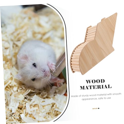 KOMBIUDA Hamster Versteck aus Holz Kleines Haustier Tunnelspielzeug Sicherer Rückzugsort für Zwerghamster und Kleintiere Natürliche Holzstruktur Fördert Bewegung und Beschäftigung im Käfig von KOMBIUDA