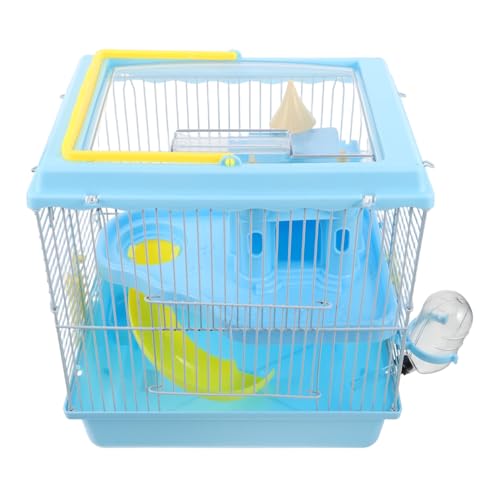 KOMBIUDA Hamsterkäfig mit Schlosshaus Etagen für Kleine Haustiere mit Trinkflasche Futternapf Rutsche Laufrad Fitnessspielzeug für Meerschweinchen und Zwerghamster KOMBIUDA Hamsterkäfig mit Schlosshaus Etagen für Kleine Haustiere mit Trinkflasche Futternapf Rutsche Laufrad Fitnessspielzeug für Meerschweinchen und Zwerghamster von KOMBIUDA
