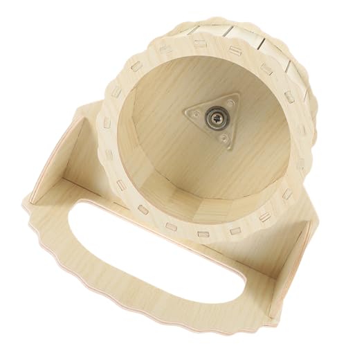 KOMBIUDA Hamsterrad Holz mit Silent Design Leises Laufrad für Zwerghamster Rennmäuse Chinchillas Meerschweinchen Kleintiere Geeignet Gesundes Hamster Trainingsrad von KOMBIUDA