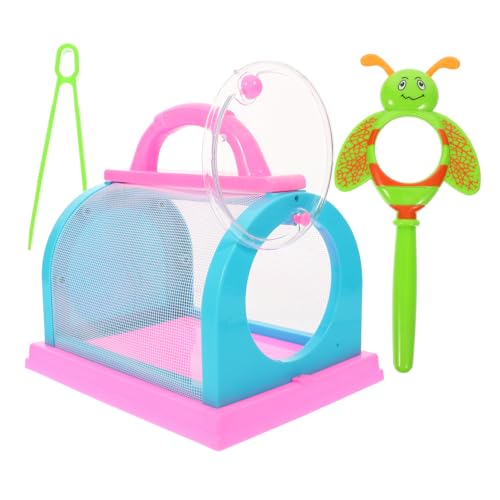 KOMBIUDA Handheld Insektenkäfig Mit Vergrößerungsglas Und Pinzette Set Für Junge Mädchen Outdoor-insektenbeobachtungsbox Für Schmetterlinge Und Kleine Tiere Für Entdeckungstouren Und KOMBIUDA Handheld Insektenkäfig Mit Vergrößerungsglas Und Pinzette Set Für Junge Mädchen Outdoor-insektenbeobachtungsbox Für Schmetterlinge Und Kleine Tiere Für Entdeckungstouren Und von KOMBIUDA