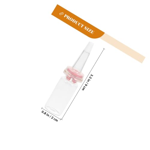 KOMBIUDA Haustier Milchflasche aus Glas mit Silikon Sauger Robust und Biegsam für Igel Hamster Eichhörnchen Weiche Anti Biss Sauger Leicht und Tragbar für Kleine Tiere von KOMBIUDA