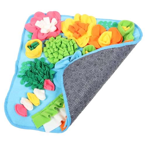 KOMBIUDA Haustier-Slow-Food-Matte Interaktive Hundematte Interaktive Katzenmatte Schnüffel-futtermatte Waschbare Schnüffelmatte Haustier -fütterungsmatte Welpe Leckt Matte Blau von KOMBIUDA