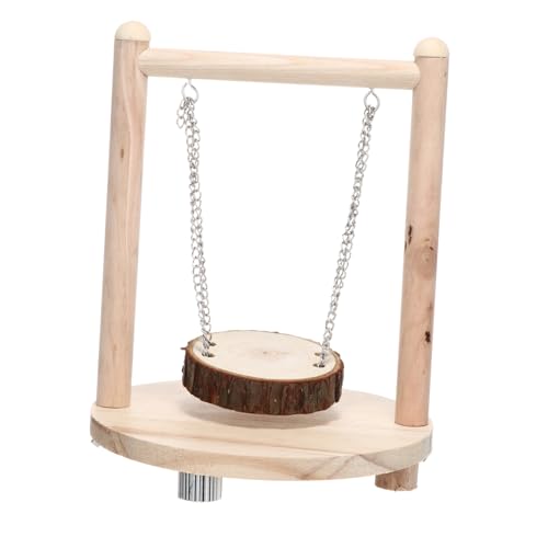 KOMBIUDA Holz Hamster mit Schaukel Tierbedarf für Kleine Haustiere für Meerschweinchen und Zwerghamster Fördert Bewegung und Koordination Langlebig und Robust KOMBIUDA Holz Hamster mit Schaukel Tierbedarf für Kleine Haustiere für Meerschweinchen und Zwerghamster Fördert Bewegung und Koordination Langlebig und Robust von KOMBIUDA