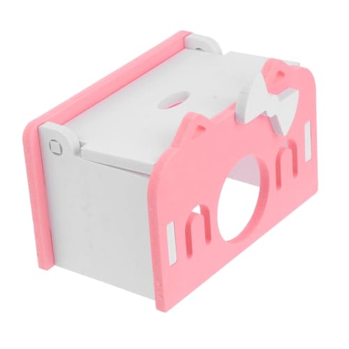 KOMBIUDA Holz Hamsterhaus Kleintier Versteck mit Kletter und Ruhefunktion Kleines Rosa Nagetierhaus für Zwerghamster Meerschweinchen Mäuse Bietet Geschützten Rückzugsort und Spielspaß im KOMBIUDA Holz Hamsterhaus Kleintier Versteck mit Kletter und Ruhefunktion Kleines Rosa Nagetierhaus für Zwerghamster Meerschweinchen Mäuse Bietet Geschützten Rückzugsort und Spielspaß im von KOMBIUDA