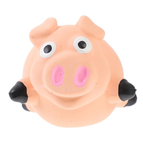 KOMBIUDA Hundespielzeug Kauspielzeug aus Langlebigem Latex mit Quietschfunktion Schweineform für Kleine bis Große Hunde Beißt Nicht Zähnen Leicht zu Reinigen Sorgt für Beschäftigung und von KOMBIUDA