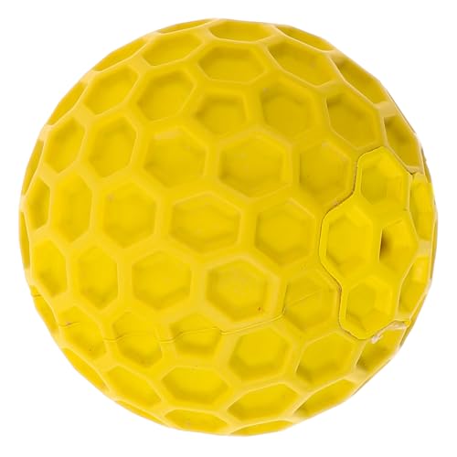 KOMBIUDA Interaktives Hundespielzeug mit Quietschfunktion Robustes Kauspielzeug aus Sicherem Gummi Molarenfreundlicher Trainingsball für Kleine Hunde und Welpen Fördert Zufällige Farbe von KOMBIUDA