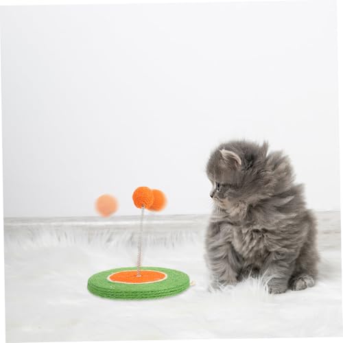 KOMBIUDA Interaktives Katzenspielzeug Cat Teaser mit Austauschbaren Köpfen Langlebig und Beißfest für Wohnungskatzen zur Beschäftigung und Spielerischen Katzenbindung von KOMBIUDA