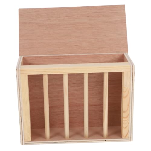 KOMBIUDA Kaninchen Heu Futterautomat Aus Holz Hasen Heu Futterautomat Für Kaninchen Holz Meerschweinchenkäfig Zubehör Meerschweinchen von KOMBIUDA