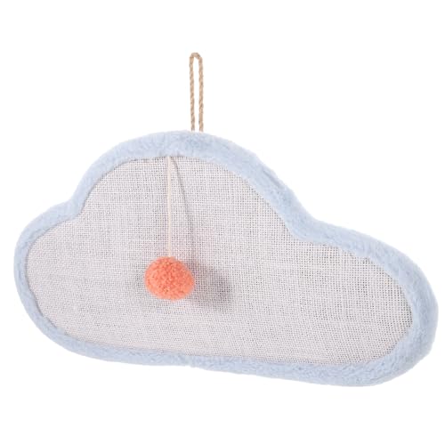 KOMBIUDA Katzen Kratzbrett Wolkenform mit Hänge Seil Sisal Kratzmatte für Kitten Langlebig Lint Katzenspielzeug zur Möbelpflege und Verhaltensentlastung KOMBIUDA Katzen Kratzbrett Wolkenform mit Hänge Seil Sisal Kratzmatte für Kitten Langlebig Lint Katzenspielzeug zur Möbelpflege und Verhaltensentlastung von KOMBIUDA