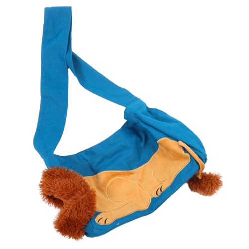 KOMBIUDA Katzen und Kleintier Tragetasche aus Robustem Canvas Atmungsaktiv mit Kopföffnung Kompakt und Komfortabel für Outdoor Reisen Leichter Schultertragetasche in See Blau für Katzen und von KOMBIUDA