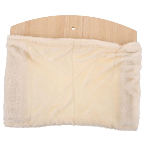 KOMBIUDA Katzenhängematte Holz Wandregal mit Kratzbrett Stabile Kletterplattform für Katzen Integrierter Kratzschutz Gemütliche Hängematte für Entspannung für Indoor Katzen KOMBIUDA Katzenhängematte Holz Wandregal mit Kratzbrett Stabile Kletterplattform für Katzen Integrierter Kratzschutz Gemütliche Hängematte für Entspannung für Indoor Katzen von KOMBIUDA