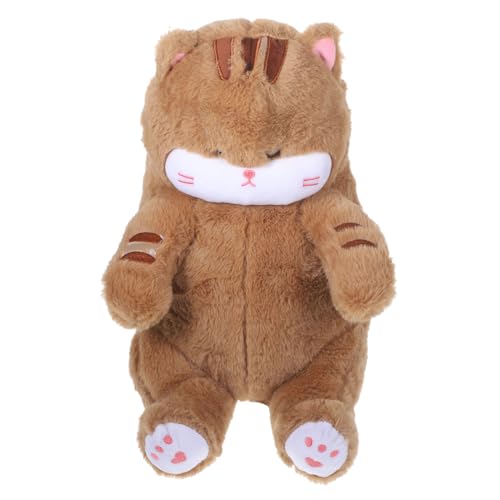 KOMBIUDA Katzenkissen Katzenkuscheltier Cutie Cats süße Katzenpuppe für katzenspielzeug plüschkatzen Stoffkatze für gefüllte Katzenpuppe Katzenplüsch Plüschtiere PP Baumwolle Brown KOMBIUDA Katzenkissen Katzenkuscheltier Cutie Cats süße Katzenpuppe für katzenspielzeug plüschkatzen Stoffkatze für gefüllte Katzenpuppe Katzenplüsch Plüschtiere PP Baumwolle Brown von KOMBIUDA