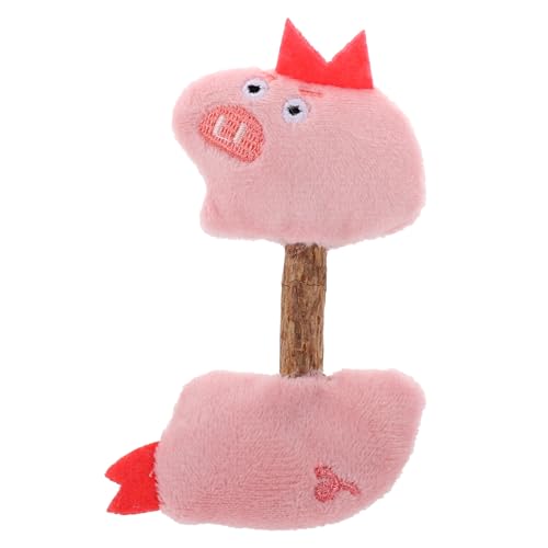 KOMBIUDA Katzenspielzeug Katzenplüsch Haustier drinnen Spielzeugkatze Kätzchen Teaser Katze Plüschtier Katzenminze für Katzen Plüschtiere für Katzen Polygonum Holz von KOMBIUDA