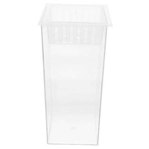 KOMBIUDA Kleiner Transparenter Fischglas Aquarium Hydroponik Vase für Büro Schreibtisch Multifunktionaler Betta Fisch Tank mit Doppelwand Stilvolle Wohn und Bürodekoration Micro Landschaft von KOMBIUDA