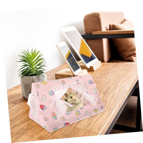 KOMBIUDA Kleintier Hideout Zelt aus Robustem Material Niedliches Hasenbett und Hamsterversteck mit Glatten Kanten für Sicheren Schlaf und Spiel Geeignet für Kleine Haustiere Drinnen von KOMBIUDA