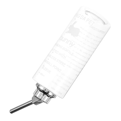 KOMBIUDA Kleintier Trinkflasche Auslaufsicher Edelstahl Wasserspender für Kaninchen Hamster Meerschweinchen und Chinchillas Bpa Frei Einfach zu Reinigen Aufhängen Geeignet KOMBIUDA Kleintier Trinkflasche Auslaufsicher Edelstahl Wasserspender für Kaninchen Hamster Meerschweinchen und Chinchillas Bpa Frei Einfach zu Reinigen Aufhängen Geeignet von KOMBIUDA