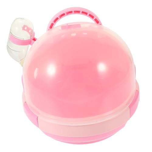 KOMBIUDA Kleintierkäfig Handlicher Hamsterkäfig mit Transparenter Belüftet Leicht und Kompakt als Transportbox für Kleine Haustiere Unterwegs von KOMBIUDA
