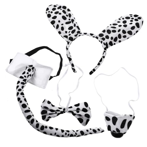 KOMBIUDA Kostümset mit Hundeohren Niedliches Cosplay Stirnband für Halloween mit Fliege und Teiliges Set für Kreative Fotos und Partys Leicht und Bequem KOMBIUDA Kostümset mit Hundeohren Niedliches Cosplay Stirnband für Halloween mit Fliege und Teiliges Set für Kreative Fotos und Partys Leicht und Bequem von KOMBIUDA