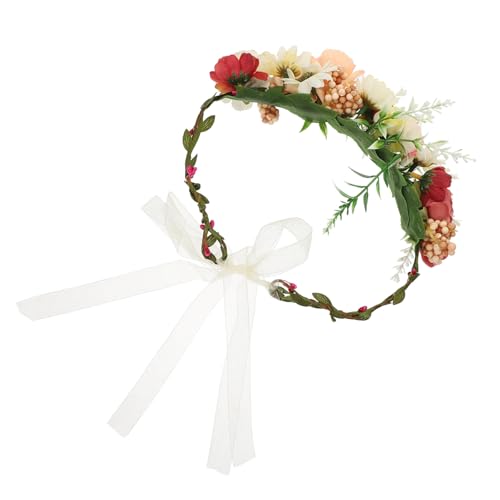 KOMBIUDA Künstliches Blumen-hundehalsband Verstellbar Leichte Blumenkrone für Hunde Katzen Hochzeit Party Haustier Zubehör von KOMBIUDA