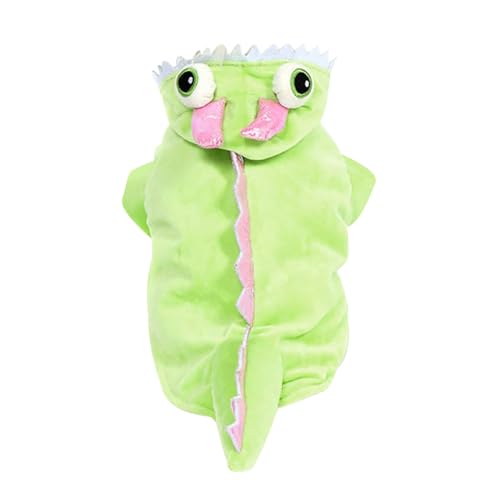 KOMBIUDA Lustiges Dinosaurier Haustierkostüm für Kleine Hunde und Katzen Bequemes Hoodie-Cosplay mit Auffälligem Cartoon-Design für Feiertage Partys und Rollenspiele von KOMBIUDA