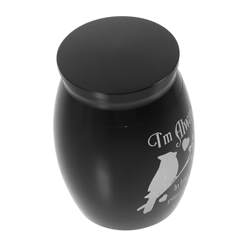 KOMBIUDA Mini Urne für Haustier Vogel Papagei aus Edelstahl mit dichtem Verschluss Langlebig und Auslaufsicher Kleine Gedenkbox als Erinnerungsstück für Vogelliebhaber Geschenkidee von KOMBIUDA