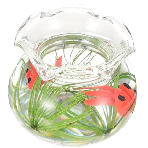KOMBIUDA Miniatur Aquarium Für Fischglas Mit Goldfisch Dekoration Für Mini-häuser Und -projekte Verarbeitung Und Details Maßstab KOMBIUDA Miniatur Aquarium Für Fischglas Mit Goldfisch Dekoration Für Mini-häuser Und -projekte Verarbeitung Und Details Maßstab von KOMBIUDA