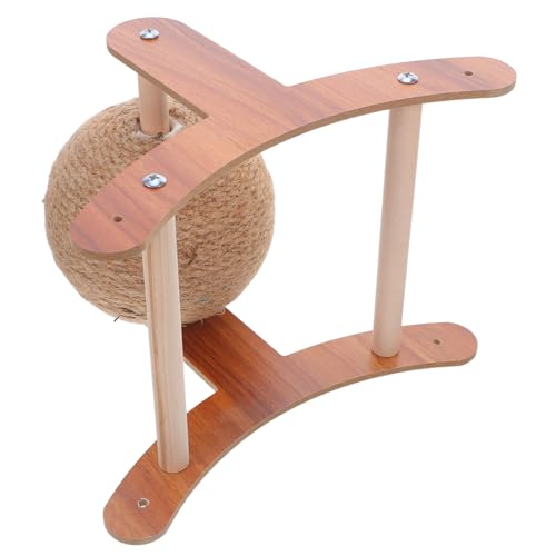 KOMBIUDA Natürliche Sisal Kratzkugel für Katzen Robuste Handwicklung Großer Interaktiver Kratzball mit Holzständer für Indoor Katzen zum Krallenpflege und Spielerischem Training KOMBIUDA Natürliche Sisal Kratzkugel für Katzen Robuste Handwicklung Großer Interaktiver Kratzball mit Holzständer für Indoor Katzen zum Krallenpflege und Spielerischem Training von KOMBIUDA
