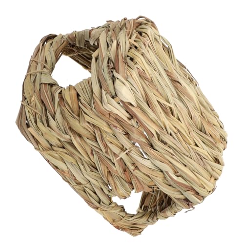 KOMBIUDA Natürlicher Hamster Unterschlupf Spielnest aus Handgewebtem Stroh Multifunktionales Versteck und Kuschelnest für Kleine Haustiere Platzsparendes Labyrinth und Rückzugsort im Käfig KOMBIUDA Natürlicher Hamster Unterschlupf Spielnest aus Handgewebtem Stroh Multifunktionales Versteck und Kuschelnest für Kleine Haustiere Platzsparendes Labyrinth und Rückzugsort im Käfig von KOMBIUDA