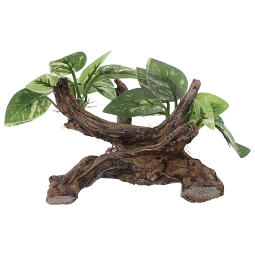 KOMBIUDA Natürliches Aquarium Deko Driftwood Höhle aus Robustem Resin mit Versteckmöglichkeiten Natürliche Struktur Geeignet für Süß Meerwasseraquarien Terrarien und Reptilien von KOMBIUDA