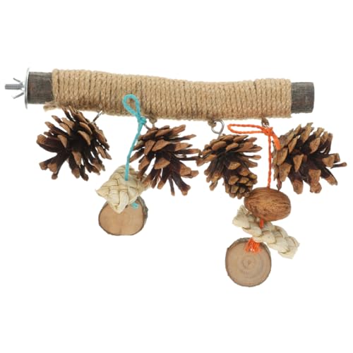 KOMBIUDA Natürliches Vogelspielzeug aus Robustem Holz Kauspielzeug und Sitzstange für Papageien Wellensittiche und Kleine Vögel Stabiles Mehrzweck Vogelkäfig Zubehör für Beschäftigung und KOMBIUDA Natürliches Vogelspielzeug aus Robustem Holz Kauspielzeug und Sitzstange für Papageien Wellensittiche und Kleine Vögel Stabiles Mehrzweck Vogelkäfig Zubehör für Beschäftigung und von KOMBIUDA