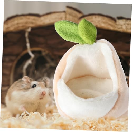 KOMBIUDA Niedliches Hamsternest aus Baumwolle Warmes Handliches Schlafhaus für Meerschweinchen und Kleine Haustiere Kuscheliges Leichtes Mini Gemütlichen Rückzugsort von KOMBIUDA