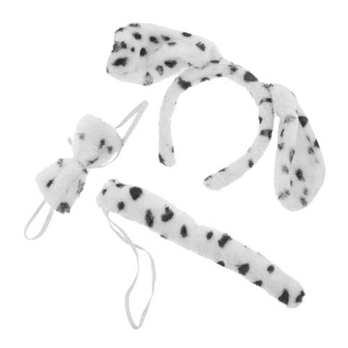 KOMBIUDA Niedliches Teiliges Welpenkostüm mit Plüsch Ohren Stirnband Fliege und Bequemes Kreatives Cosplay Accessoire für Tier Mottoparty Fotografie und Karneval KOMBIUDA Niedliches Teiliges Welpenkostüm mit Plüsch Ohren Stirnband Fliege und Bequemes Kreatives Cosplay Accessoire für Tier Mottoparty Fotografie und Karneval von KOMBIUDA