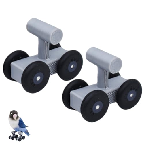 KOMBIUDA Papageien Rollschuh Langlebiges Trainingsspielzeug für Wellensittiche und Nymphensittiche Intellektuelle Vogelbeschäftigung zur Muskelentwicklung und Geistigen Graue Rollschuhe KOMBIUDA Papageien Rollschuh Langlebiges Trainingsspielzeug für Wellensittiche und Nymphensittiche Intellektuelle Vogelbeschäftigung zur Muskelentwicklung und Geistigen Graue Rollschuhe von KOMBIUDA
