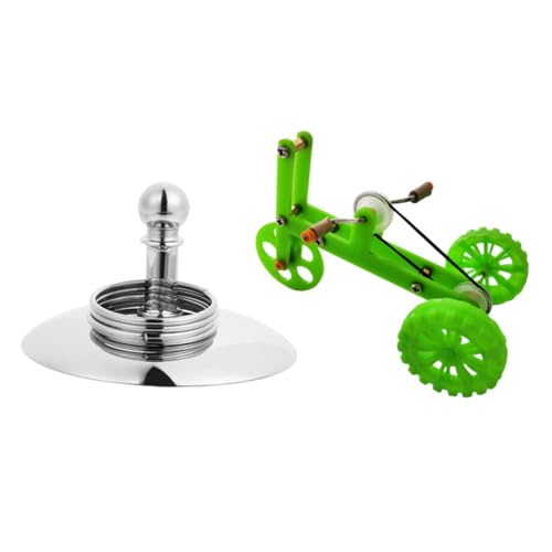 KOMBIUDA Parrot Bike Toys Kleines Robustes Papageienspielzeug aus Edelstahl Ringe Interaktives Trainingsspielzeug zur Intelligenzförderung und Beschäftigung für Kleine Papageien und von KOMBIUDA