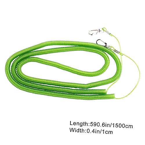 KOMBIUDA Parrot Trainingsleine Elastische Bissfeste Vogel Fußkette für Outdoor Fluggeschirr Robustes Kunststoff Stahlseil Geeignet für Papageien und Wellensittiche Farbe Zufällige Farbe von KOMBIUDA