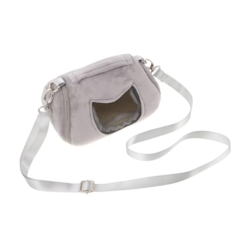 KOMBIUDA Pet Out Bag Kleine Hamster Tragetasche Kleine Tiere Ausgehende Tasche Kleintiertasche Outdoor Hamster Tragetasche Diamond Fleece Grau KOMBIUDA Pet Out Bag Kleine Hamster Tragetasche Kleine Tiere Ausgehende Tasche Kleintiertasche Outdoor Hamster Tragetasche Diamond Fleece Grau von KOMBIUDA