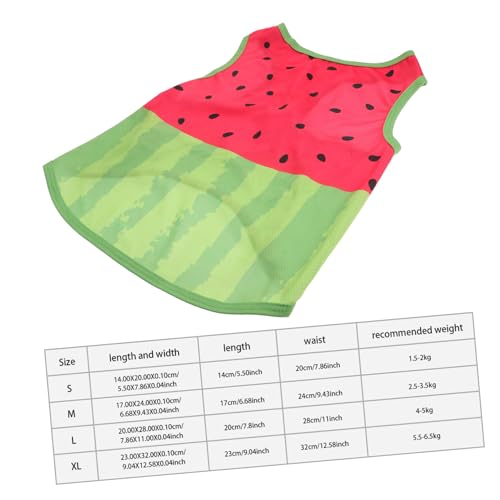 KOMBIUDA Pet Vest Kühlweste mit Wassermelonenmuster Atmungsaktiv Leicht Bequem für Mittelgroße Hunde Sommerkühlung Einfach Anzuziehen für Outdoor aktivitäten und Heiße Tage XL von KOMBIUDA