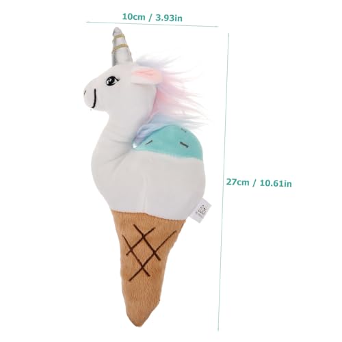 KOMBIUDA Plüsch Hundespielzeug Einhorn Quitschend Interaktives Kauspielzeug für Welpen und Kleine Hunde zur Beschäftigung und Stressabbau Langlebiges Pet Toy für Drinnen und Draußen von KOMBIUDA