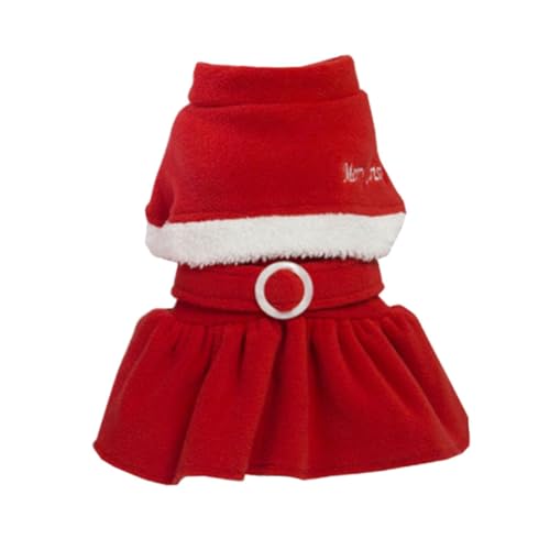 KOMBIUDA Polar Fleece Haustier Weihnachtsrock Angenehmes Langlebiges Material Sicher und Geruchlos Verbundenes Design Einfach Anzuziehen Festliche Kleidung für Hunde und Katzen KOMBIUDA Polar Fleece Haustier Weihnachtsrock Angenehmes Langlebiges Material Sicher und Geruchlos Verbundenes Design Einfach Anzuziehen Festliche Kleidung für Hunde und Katzen von KOMBIUDA