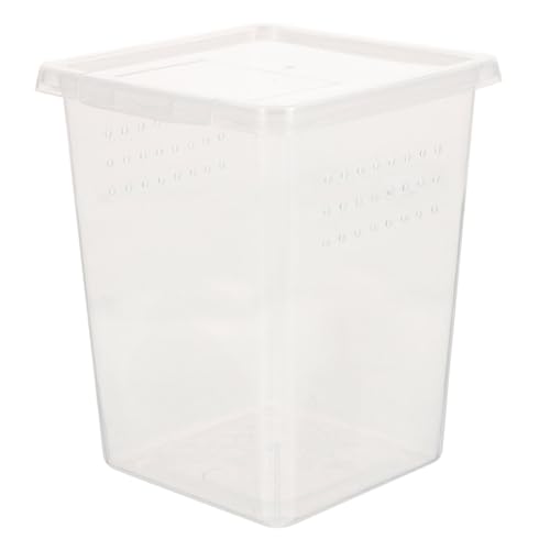 KOMBIUDA Praktische Kleine Reptilien Futterbox aus Transparentem Bruchsicherem Material Leichter Insektenbrutbehälter mit Hoher Sichtbarkeit für Spinnen Geckos und Kleine Haustiere KOMBIUDA Praktische Kleine Reptilien Futterbox aus Transparentem Bruchsicherem Material Leichter Insektenbrutbehälter mit Hoher Sichtbarkeit für Spinnen Geckos und Kleine Haustiere von KOMBIUDA
