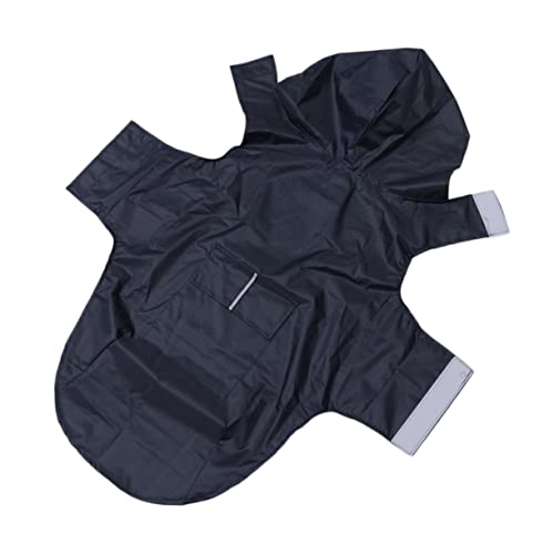 KOMBIUDA Reflektierender Hunderegenmantel mit Kapuze für Große Hunde wasserdichte Atmungsaktive Nylon Ponchojacke in Schwarz Verstellbar Sicherer Schutz bei Regen KOMBIUDA Reflektierender Hunderegenmantel mit Kapuze für Große Hunde wasserdichte Atmungsaktive Nylon Ponchojacke in Schwarz Verstellbar Sicherer Schutz bei Regen von KOMBIUDA
