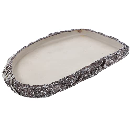 KOMBIUDA Reptilien Wasserschale Oval Multifunktional Glatte Oberfläche Verhindert Entkommen Futter und Trinkbehälter für Schildkröten Geckos und Eidechsen Terrarium Zubehör KOMBIUDA Reptilien Wasserschale Oval Multifunktional Glatte Oberfläche Verhindert Entkommen Futter und Trinkbehälter für Schildkröten Geckos und Eidechsen Terrarium Zubehör von KOMBIUDA