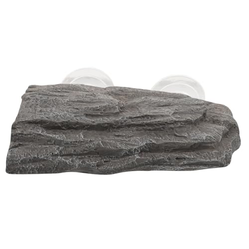 KOMBIUDA Resin Schildkrötenplattform mit Saugnapf Verstellbare Schwimmende für Terrarien und Aquarien Langlebig rutschfest Geeignet für Wasserschildkröten Frösche Echsen und Reptilien von KOMBIUDA