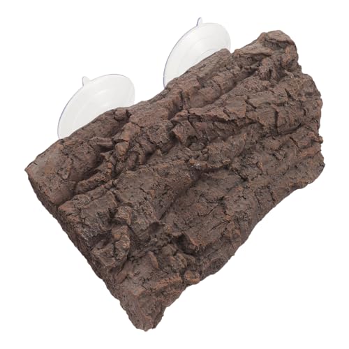 KOMBIUDA Schildkröten Sonnenplattform Resin mit Saugnapf Verstellbare Terrarieninsel für Wasserschildkröten Stabile Basking Platform für Reptilien Natürlicher Dekorationsstein für Aquarium von KOMBIUDA