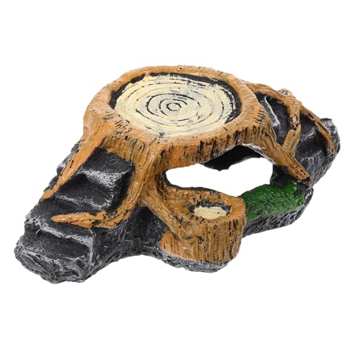 KOMBIUDA Schildkröten Sonnenplattform aus Resin Aquarium Terrasse für Wasserschildkröten Langlebige Kletter und Ruheliege Naturgetreues Reptilien und Terrarium von KOMBIUDA