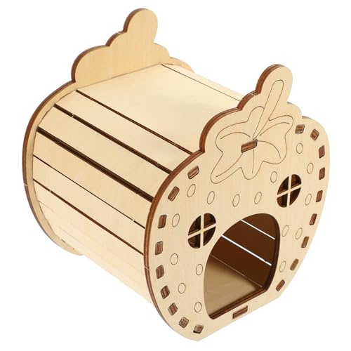 KOMBIUDA Selbstmontage Holz Hamsterhaus mit Erdbeer Design Geräumiges Kleintier Versteck Wetterbeständiges Holzversteck für Hamster und Kleine Haustiere DIY Haustierhaus KOMBIUDA Selbstmontage Holz Hamsterhaus mit Erdbeer Design Geräumiges Kleintier Versteck Wetterbeständiges Holzversteck für Hamster und Kleine Haustiere DIY Haustierhaus von KOMBIUDA